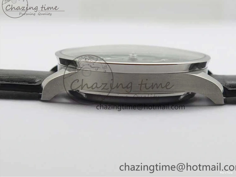 MIROTIME 0421 Elegant Portuguese IW371615 ZF 1:1 Best Edition SS Green Dial on Black Leather Strap A96355 V 7081